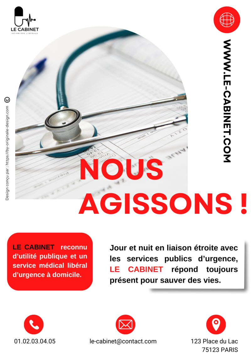 Flyer cabinet médical infirmiers libéraux verso