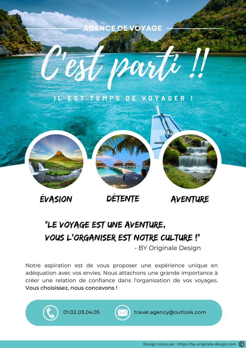 Flyer agence de voyage verso